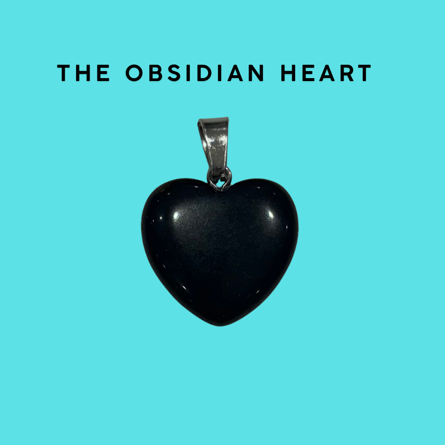 Obsidian heart charm that comes with every Neon Army Reworked Jacket